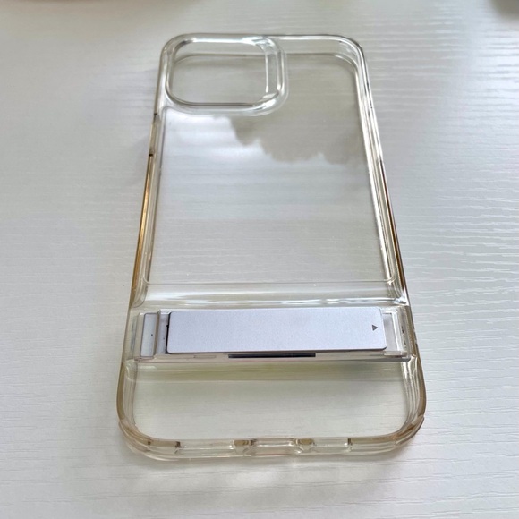 IPhone 13 Pro Max Clear Case with Stand - Picture 2 of 7